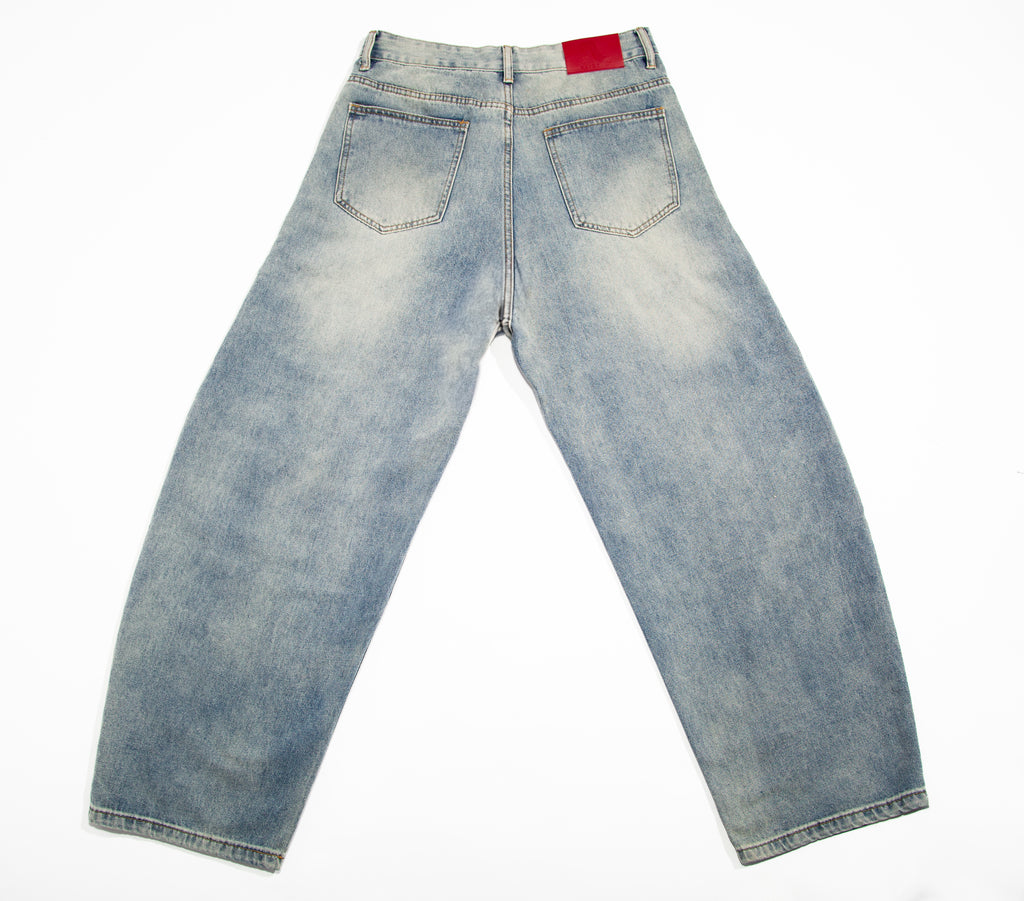 relaxed bootcut denim
