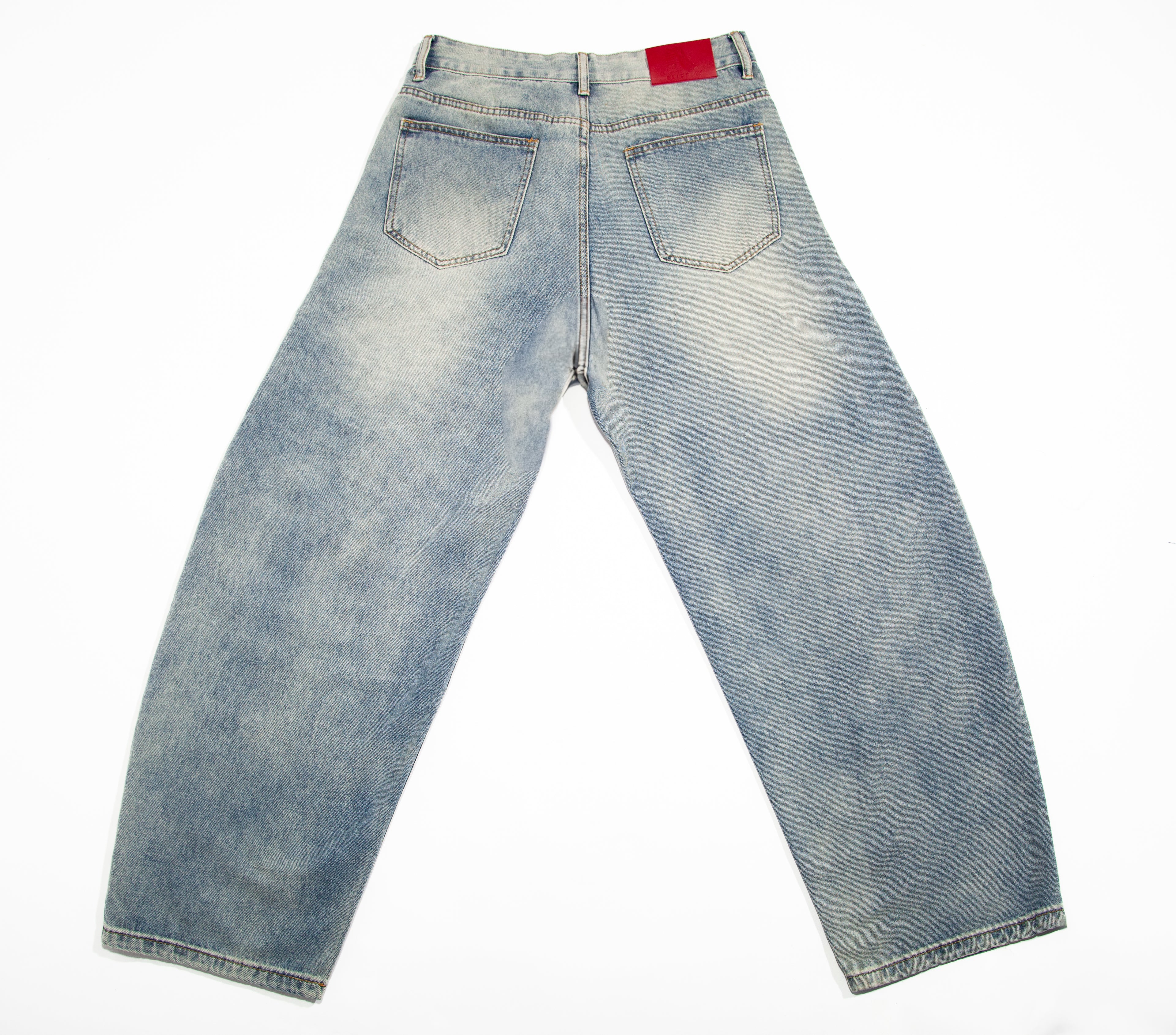 relaxed bootcut denim