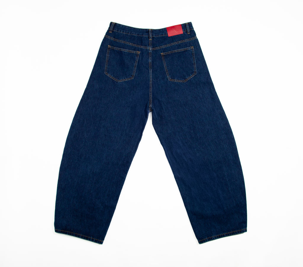 relaxed bootcut denim