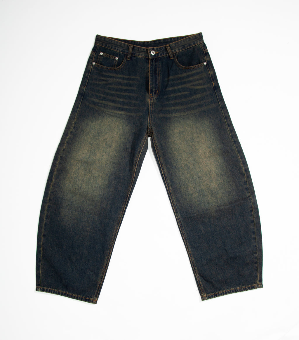 relaxed bootcut denim