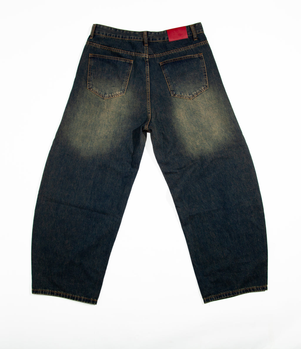 relaxed bootcut denim